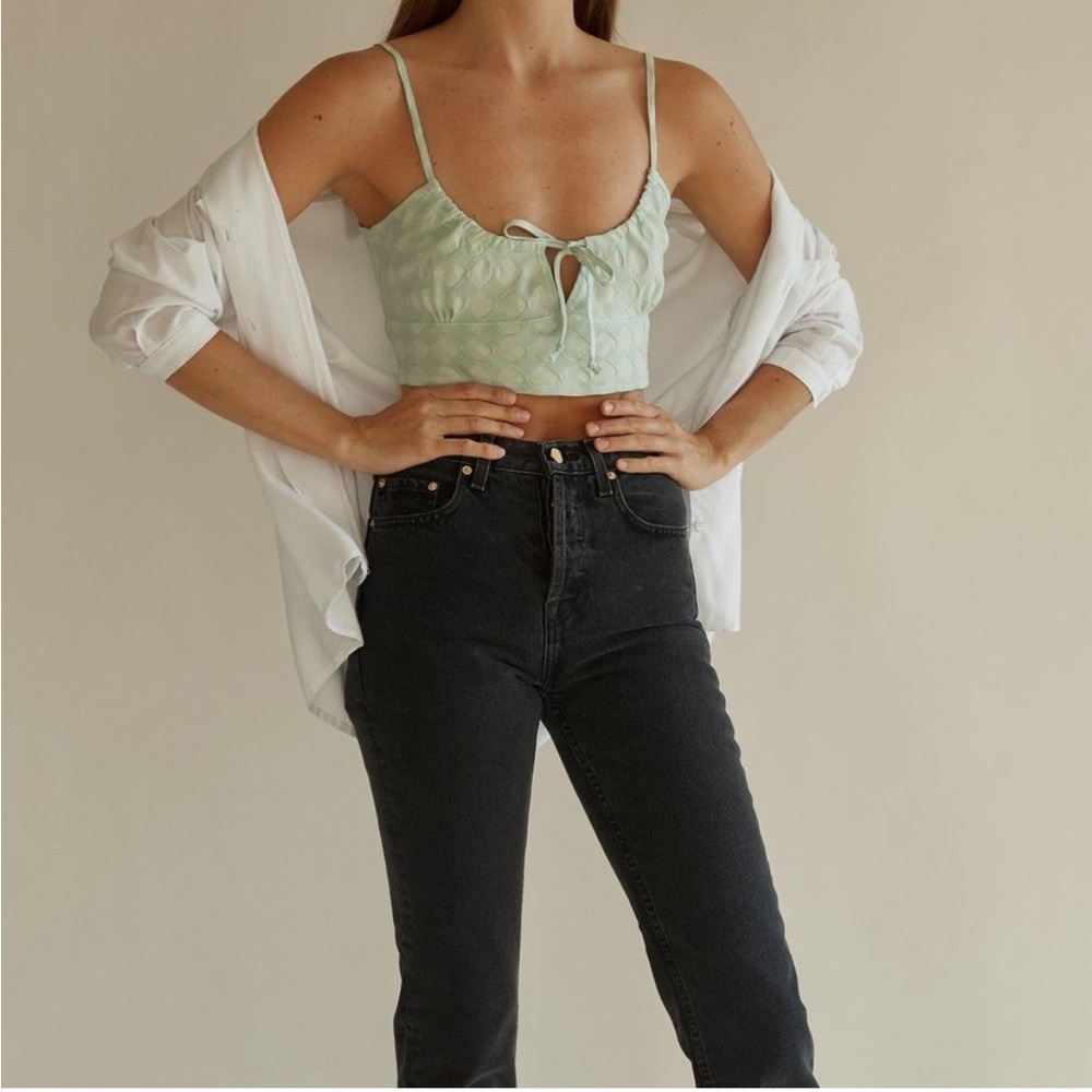jeu Illimite Olivia Tie Crop Top - Picture 2 of 3